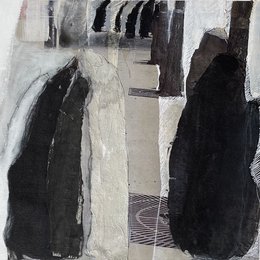 Loci 7 - 50x50 cm | mixed media