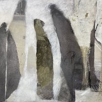 Loci 4 - 50x50 cm | mixed media