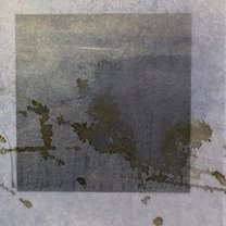 Hegau Landscape 5 - 30x20 cm | mixed media on paper