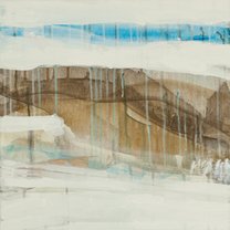 Winter Circle 3 - 40x40 cm | mixed media
