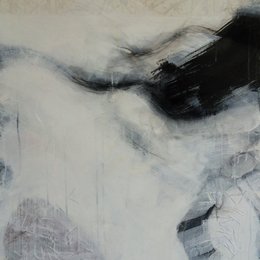 Waiting - 100x80 cm | mixed media