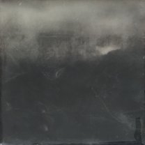 Hegau Twilight 4 - 15x15x4 cm | mixed media on wood