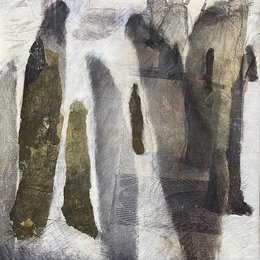 Loci 3 - 50x50 cm | mixed media