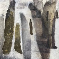 Loci 3 - 50x50 cm | mixed media