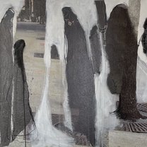 Homage to Beuys 2 - 100x100 cm | mixed media