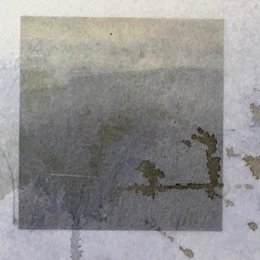 Hegau Landscape 3 - 30x20 cm | mixed media on paper