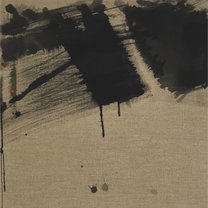 Memory 3 - 60x60 cm | tusche & dry pigment