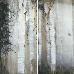 Forest Path 3 - 120x180 cm | mixed media