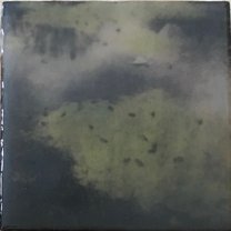 Golitz Pond - 15x15x4 cm | mixed media on wood
