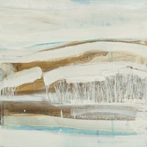 Winter Circle 4 - 40x40 cm | mixed media