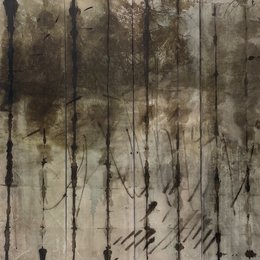 Landscape Rondo - 120x150 cm | mixed media