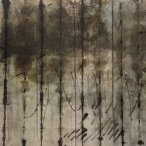 Landscape Rondo - 120x150 cm | mixed media