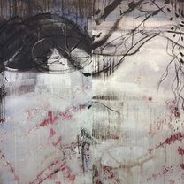 The Drunkard in Spring - 180x120 cm | mixed media
