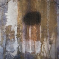 Memory of the Wanderer 1 - 120x120 cm | mixed media