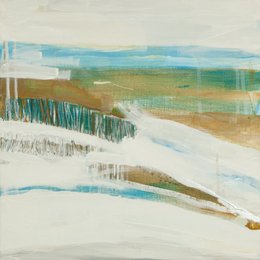 Winter Circle 6 - 40x40 cm | mixed media