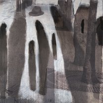 Homage to Beuys 3 - 100x100 cm | mixed media