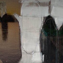 Ostend in Lines | 180 × 360 cm | mixed media